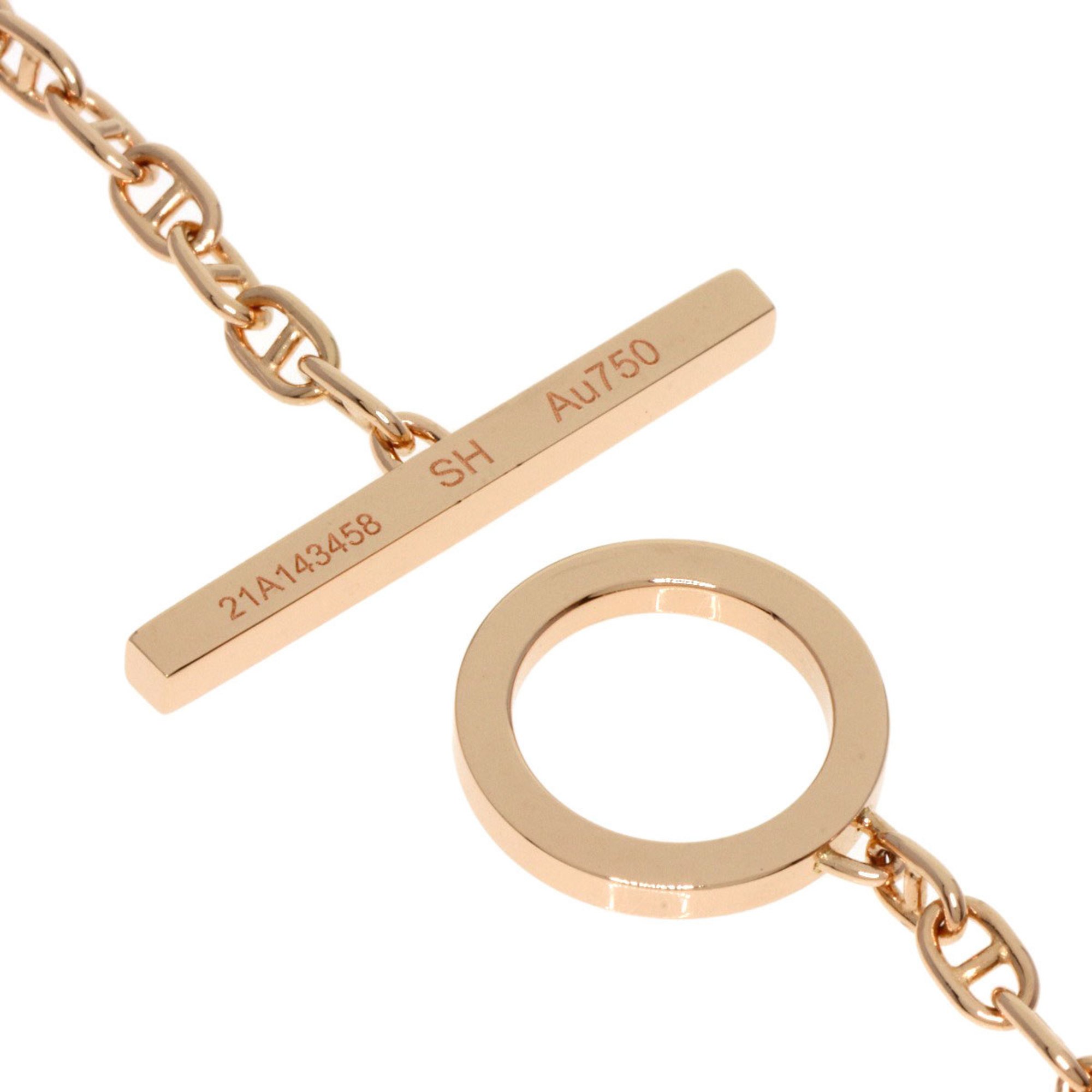 Hermes Chaine d'Ancre Verso SH size bracelet K18 pink gold ladies HERMES