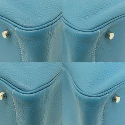 Hermes Lindy 30 Blue Jean Handbag Taurillon Women's HERMES