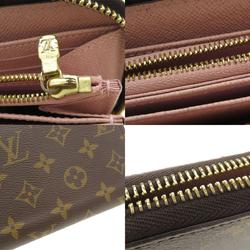 Louis Vuitton M41894 Zippy Wallet Monogram Rose Ballerine Long Canvas Women's LOUIS VUITTON