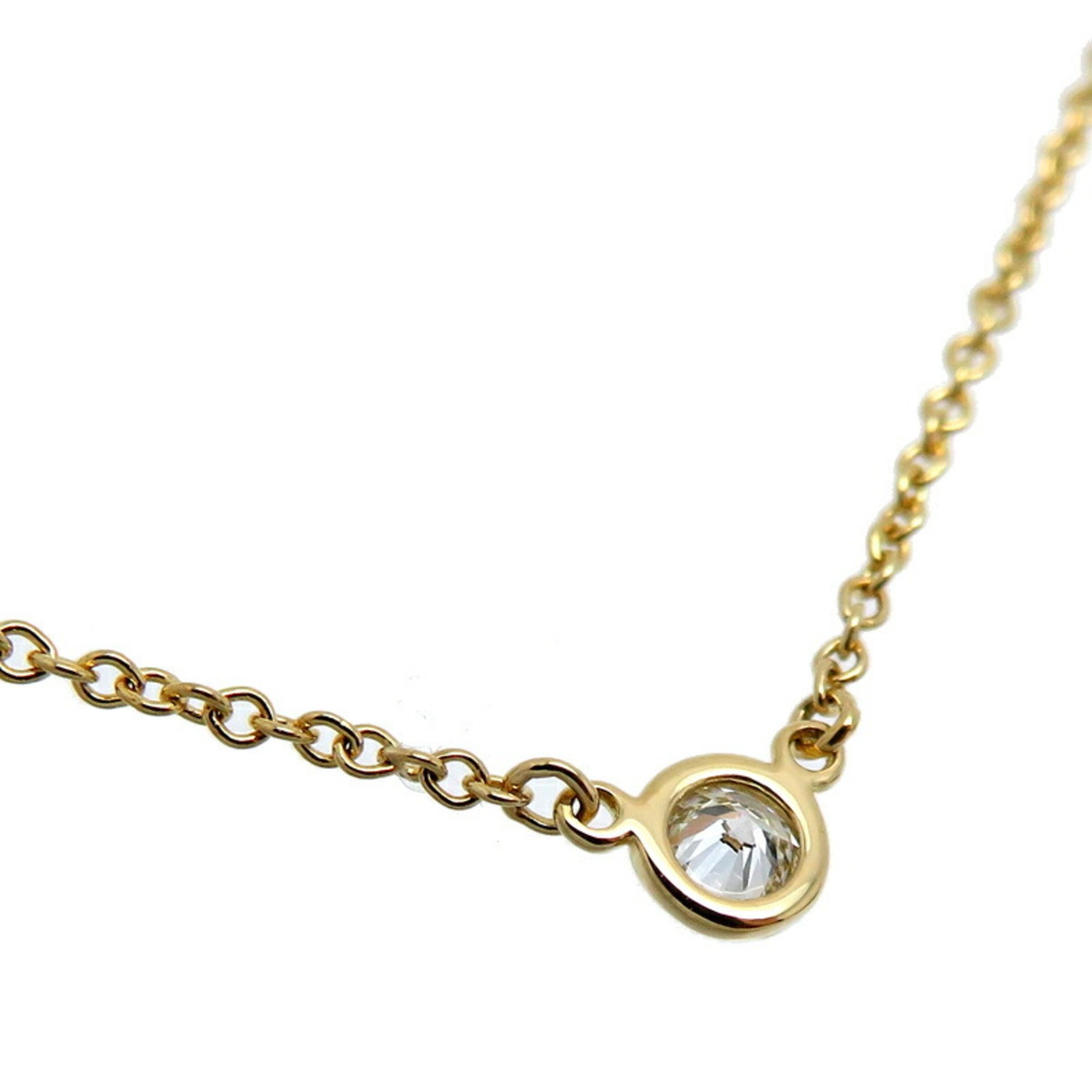 Tiffany Peretti By the Yard Diamond Women's Necklace 750 Yellow Gold