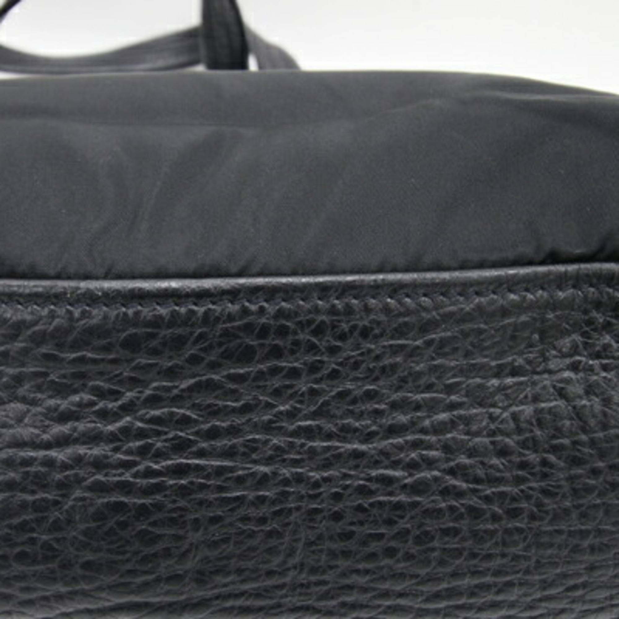 Prada Tote Bag BR2023 Black Nylon Leather Handbag Triangle Women's PRADA