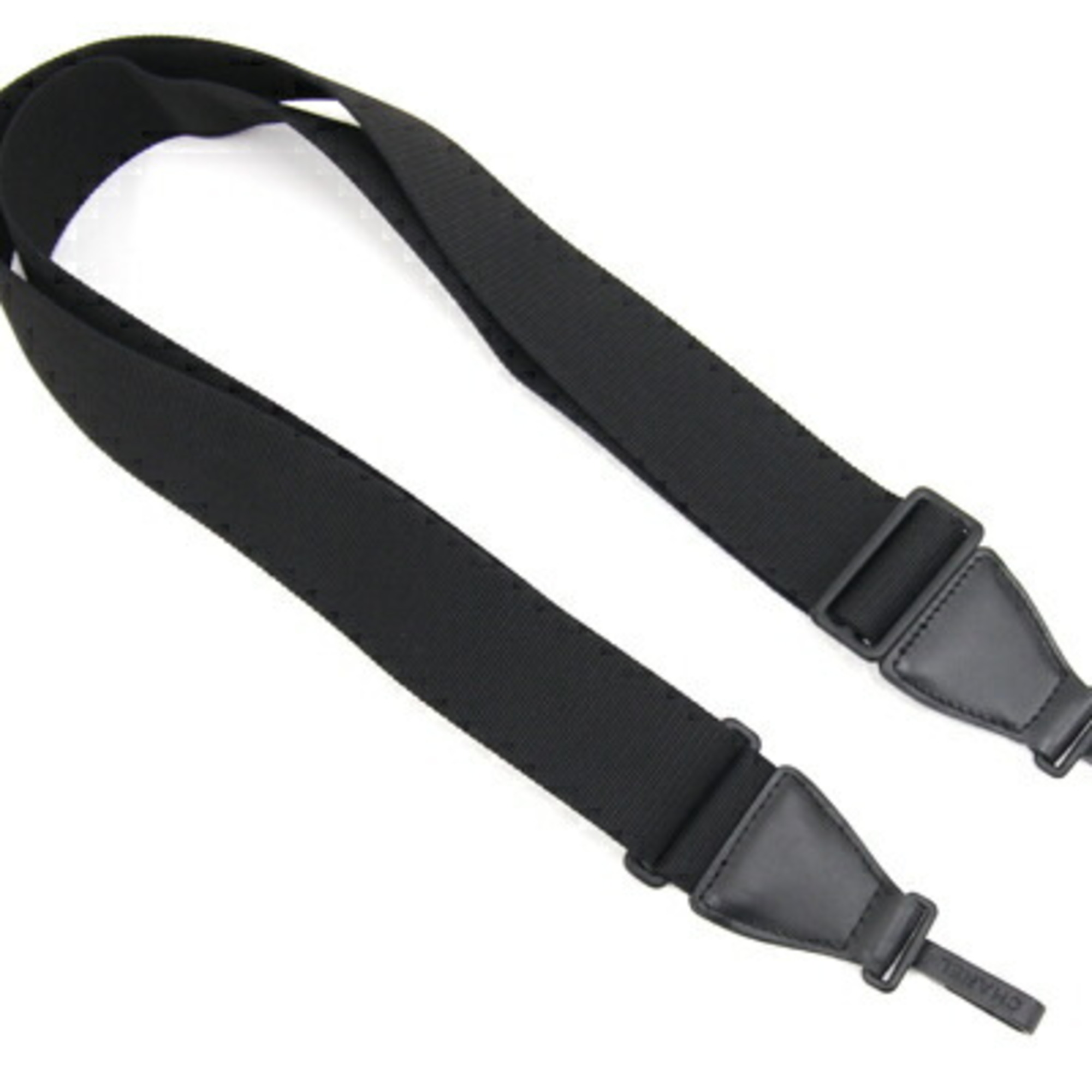Chanel shoulder strap black adjustable bag CHANEL
