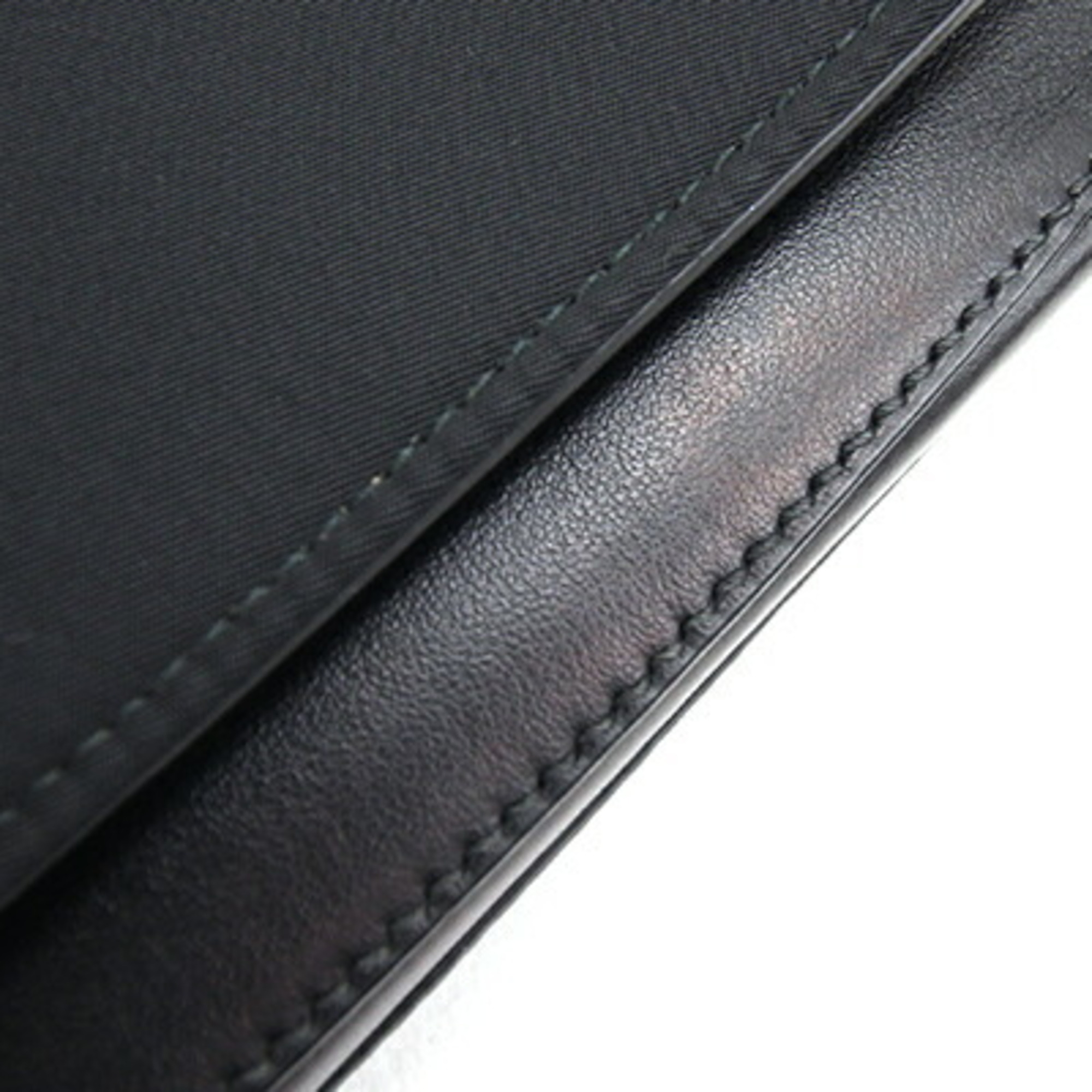 Prada Shoulder Bag 1BD259 Black Nylon Leather Margit Pochette Women's PRADA