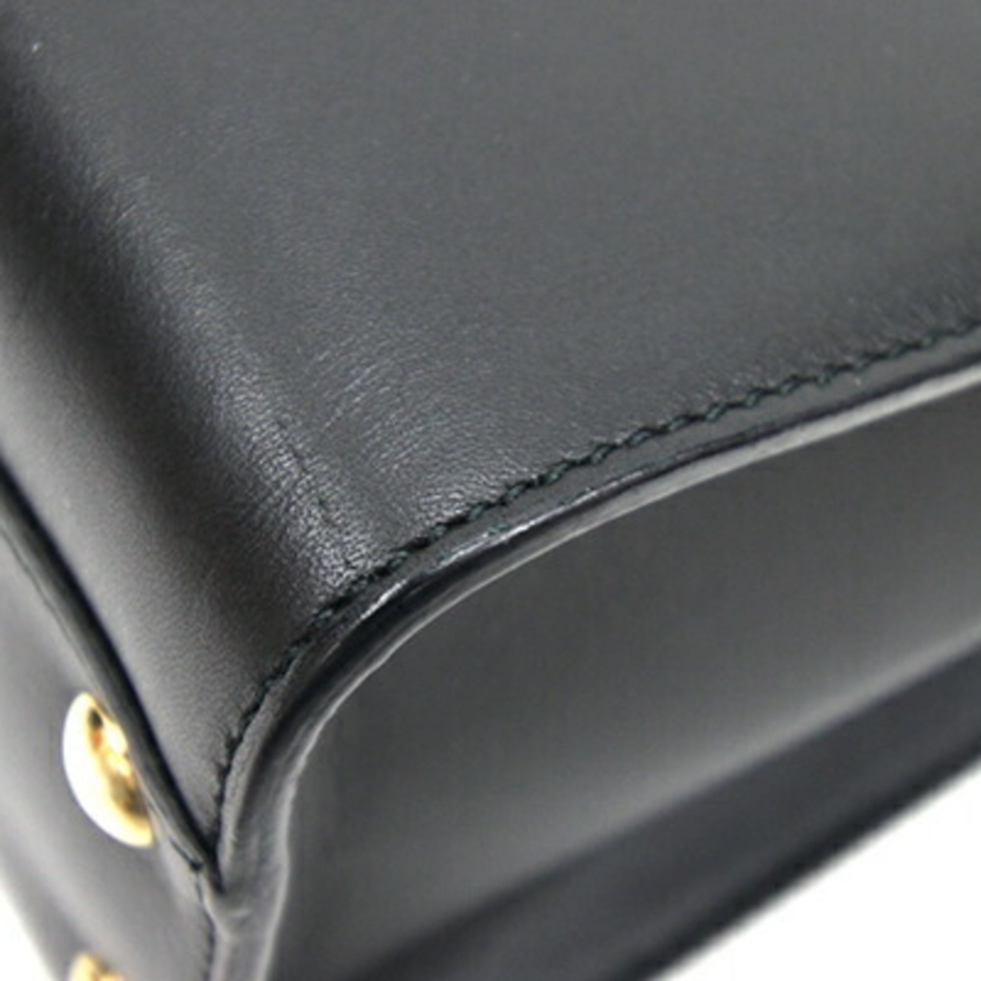 Salvatore Ferragamo Handbag Gancini Juliet AU-21 D658 Black Leather with Key Women's