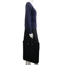 Hermes handbag Amedaba GM black canvas leather tote bag for women and men HERMES