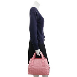 Chanel Handbag New Travel Line A30916 Pink Nylon Canvas Leather Hand Tote Coco Mark Women's CHANEL