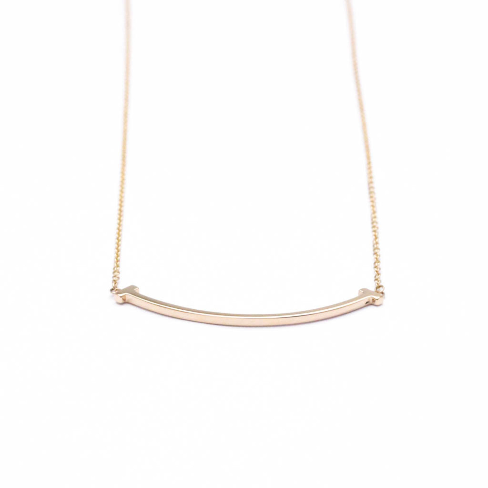 Tiffany Smile Pink Gold (18K) No Stone Women's Fashion Pendant Necklace (Pink Gold)