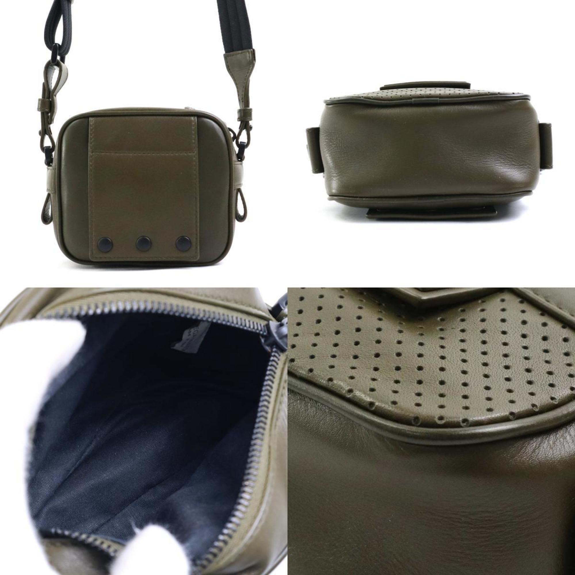 BOTTEGA VENETA Shoulder bag, body leather, khaki, unisex, r9971a