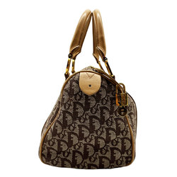 Christian Dior handbag Trotter canvas/leather brown/beige gold women's z0391