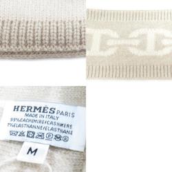 Hermes HERMES Headband Chaine d'Ancre Cashmere Beige Women's r9977f