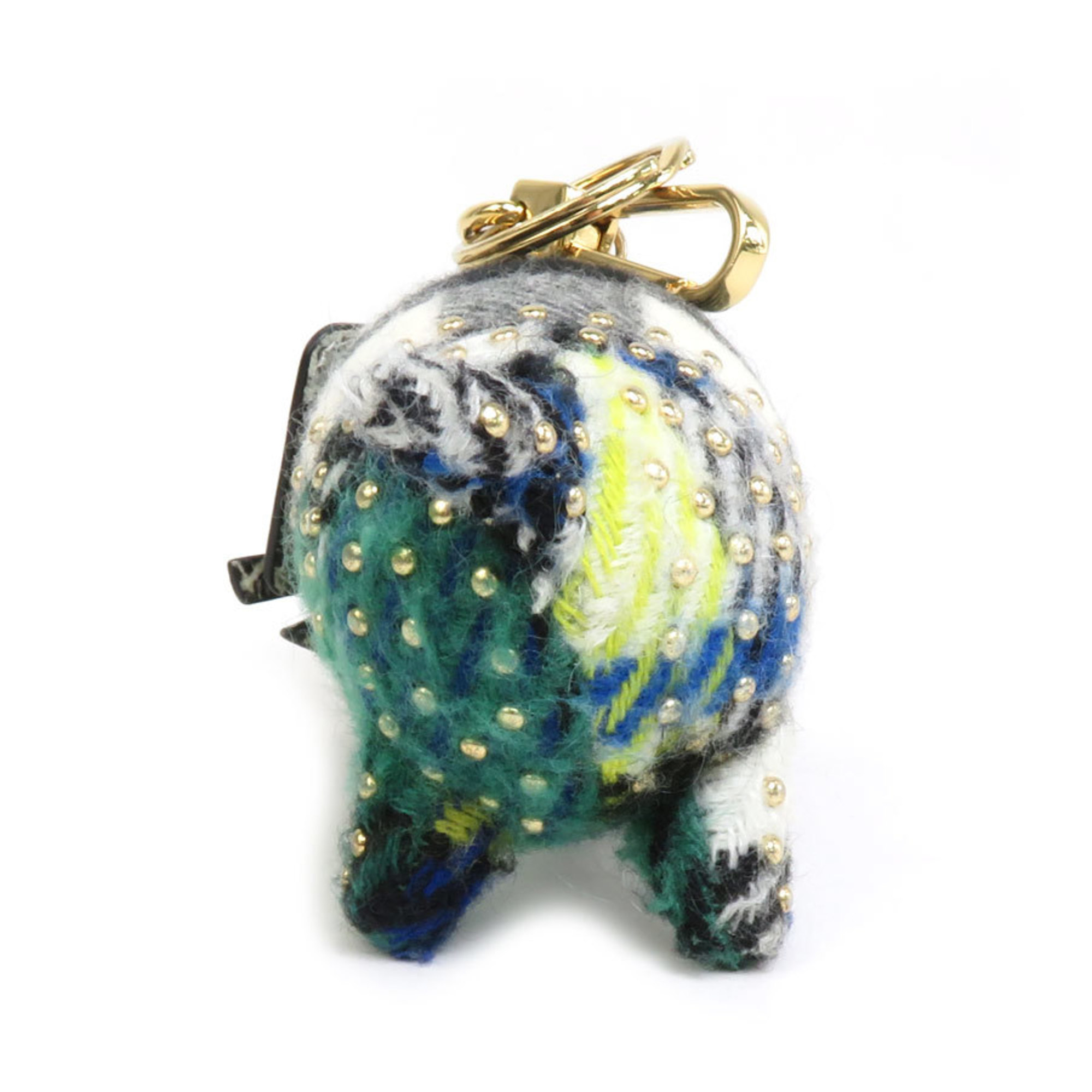 Burberry Charm Keychain Wool Multicolor Unisex r9975g