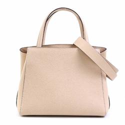 Valextra Handbag Shoulder Bag Medium Triennale Leather Beige Women's 99881f