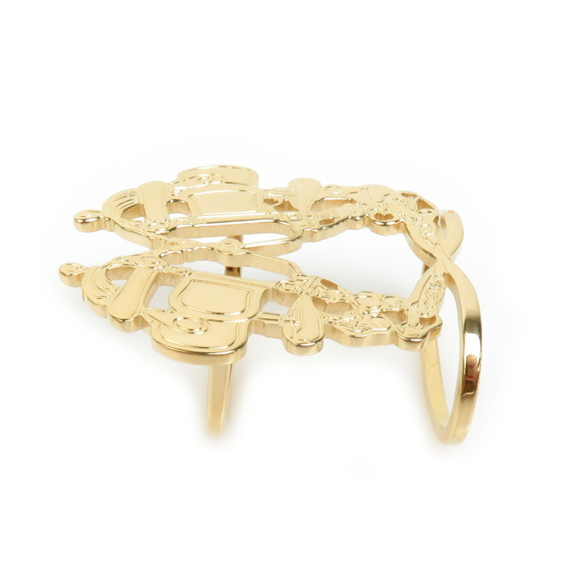 Hermes HERMES Scarf Muffler Ring BRIDES de GALA Metal Gold Unisex r9992f