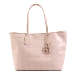 Christian Dior Tote Bag Shoulder Cannage Coated Canvas/Leather Light Pink Beige Women's e58463g