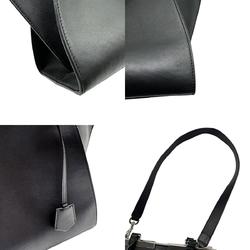 FENDI Handbag Shoulder Bag Trois Jours Leather Black Women's 8BH279-1A5 z0376