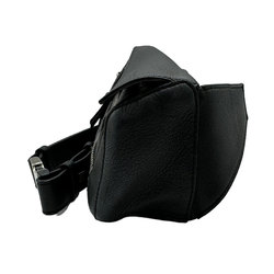 LOEWE Waist Bag Body Puzzle Bum Leather Black Men's z0383