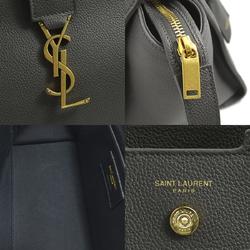Saint Laurent SAINT LAURENT Handbag Shoulder Bag Downtown Baby Leather Grey Women's 635346 99888f