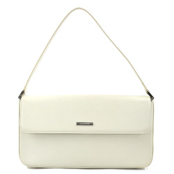 Burberry BURBERRY handbag leather white ladies r9968i