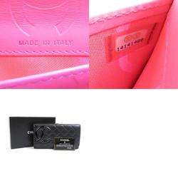 CHANEL Bi-fold Wallet Cambon Line Lambskin Black Women's 99887f
