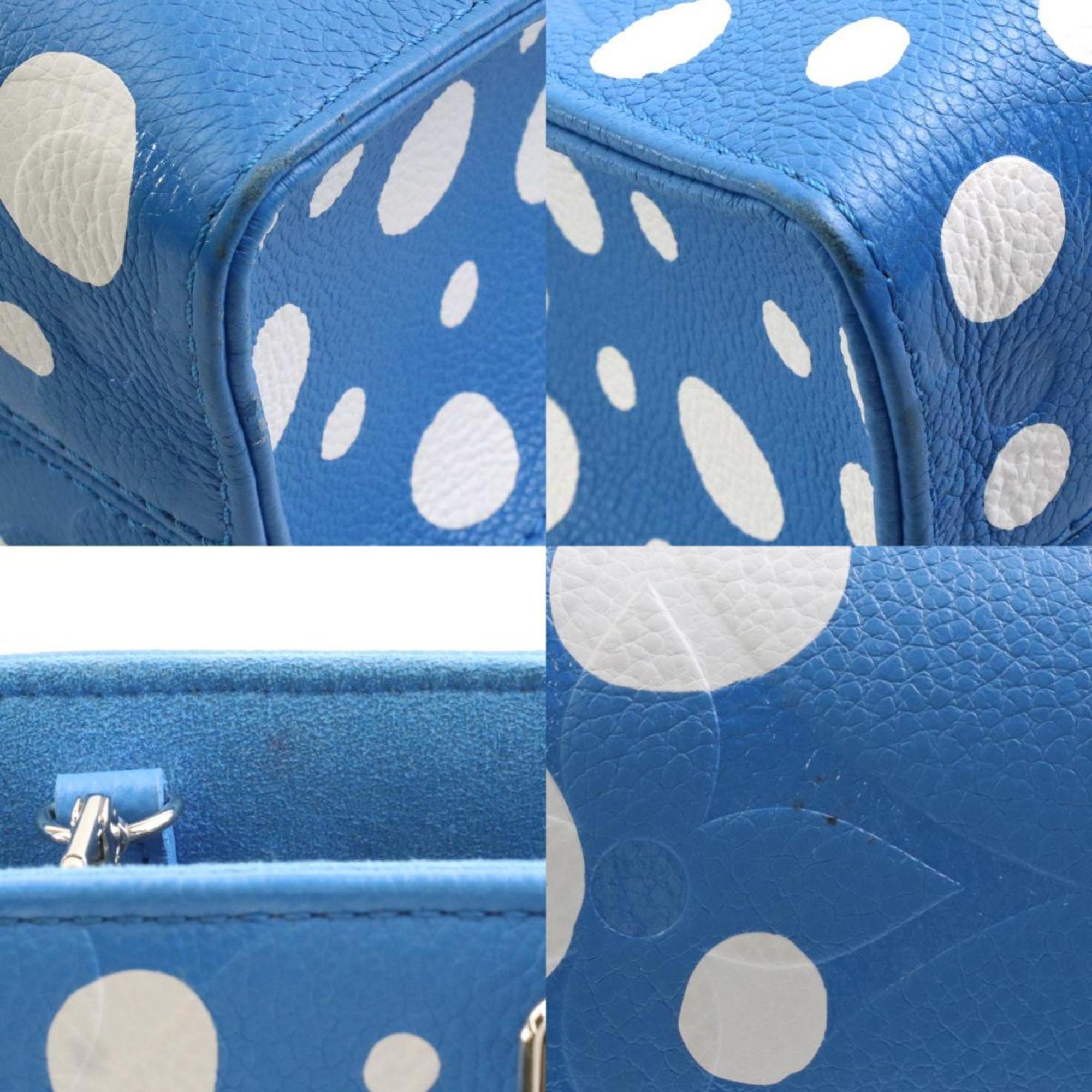 LOUIS VUITTON Handbag Shoulder Bag LV×YK On the Go PM Monogram Empreinte Blue×White Women's M46424 a0307