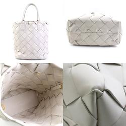 BOTTEGA VENETA Handbag Shoulder Bag Intrecciato Leather Ivory Unisex 99885g