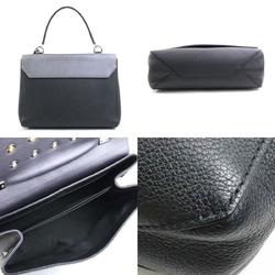 Louis Vuitton LOUIS VUITTON Handbag Shoulder Bag Lock Me 2 Leather/Metal Metallic Gray/Black Women's M42863 e58481a