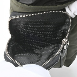 PRADA Re-Nylon Smartphone Case Shoulder Pouch 2ZH155 Nylon/Leather Khaki