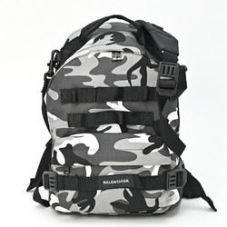 BALENCIAGA Army Multi-Carry Backpack 644031 Nylon Grey (Camouflage Print)