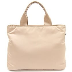 Prada Handbag 1BG354 Beige Nylon Leather Shoulder Bag Tote Women's PRADA