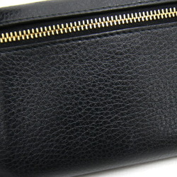 Prada Bi-fold Long Wallet 1MH132 Black Leather Women's Pass Case PRADA