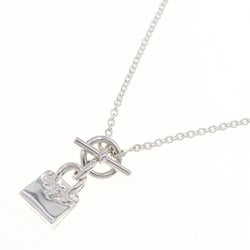 Hermes Necklace Amulet Birkin Pendant SV Sterling Silver 925 Choker Bag Motif Chain Women's HERMES