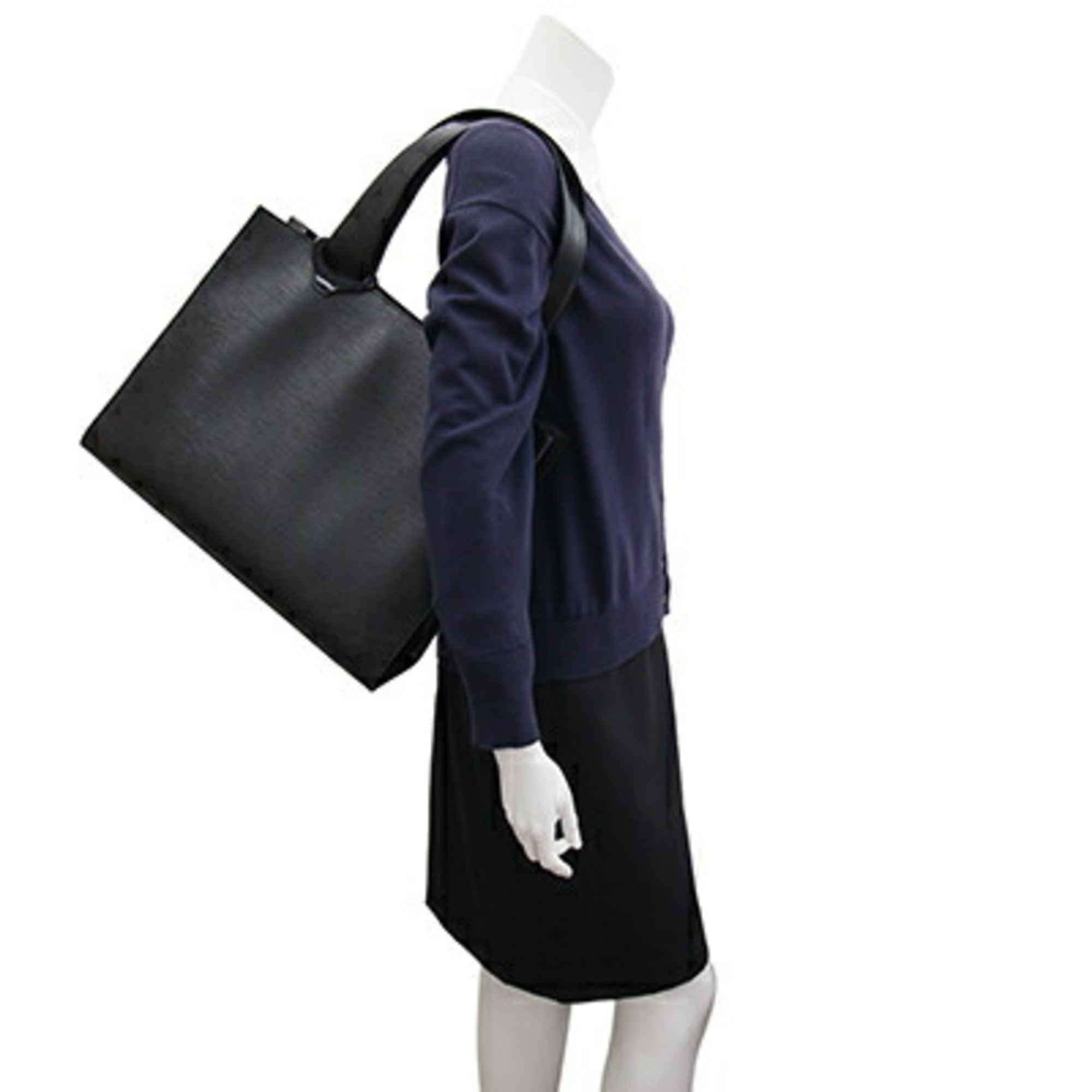 Louis Vuitton Tote Bag Epi Gemo M52452 Noir Shoulder Black Women's LOUIS VUITTON