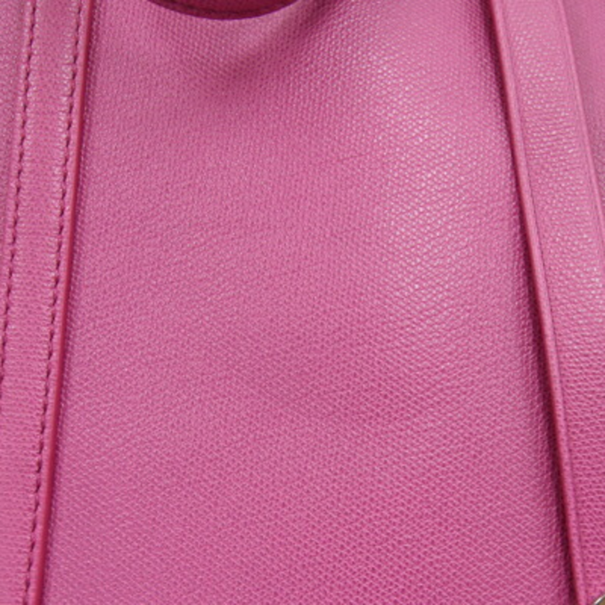 Tiffany Tote Bag Pink Leather Shoulder Shocking Women's TIFFANY&CO