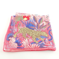 HERMES H243365S Cosmographia Universalis, Cashmere and Silk Carre 140 Scarf () Pink Women's