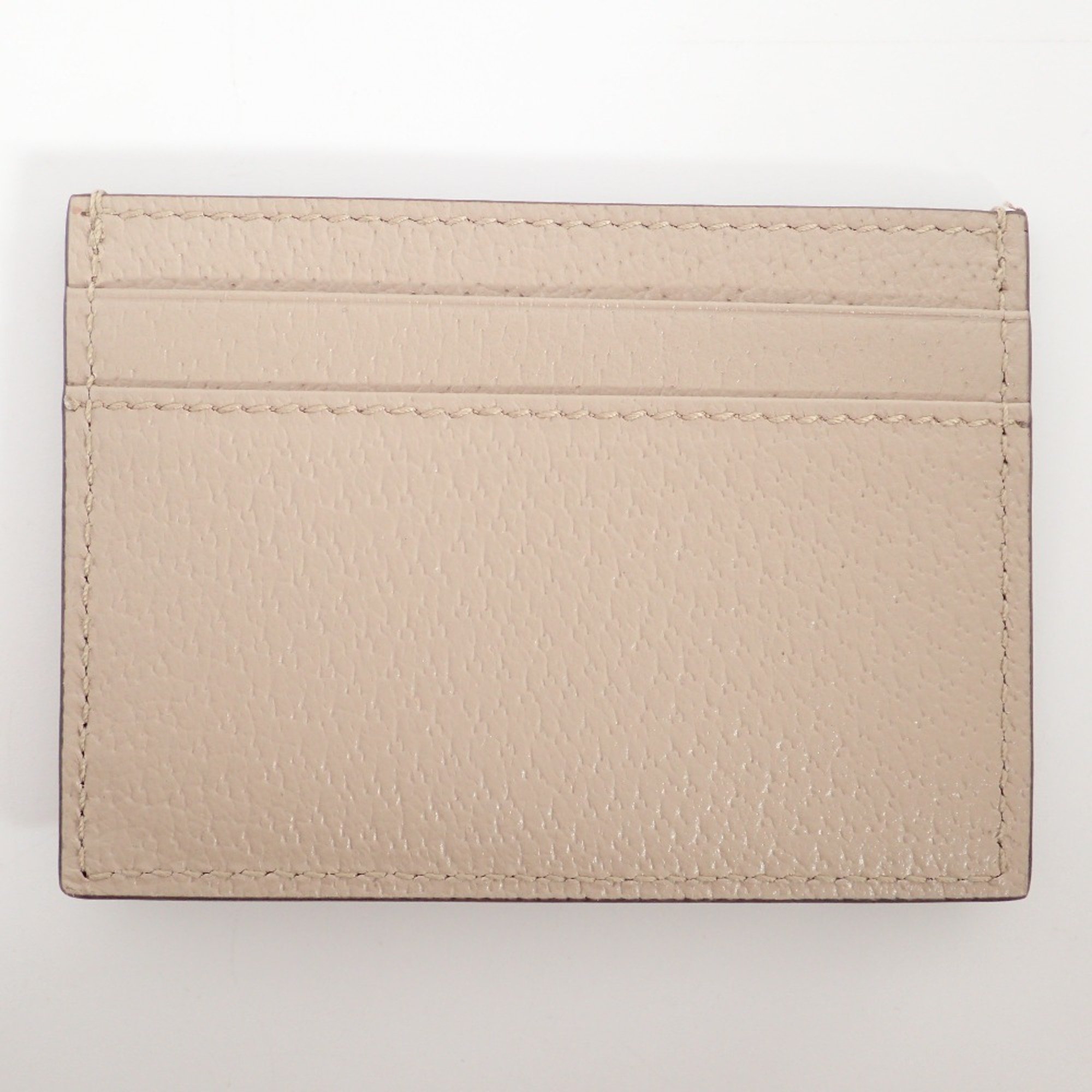 GUCCI 700469 Business card holder with horsebit, beige