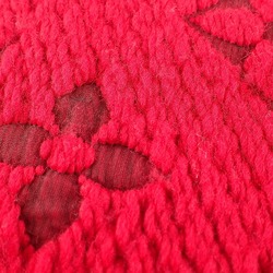 LOUIS VUITTON 413287 Echarpe Mania Wool Silk Scarf Red Women's