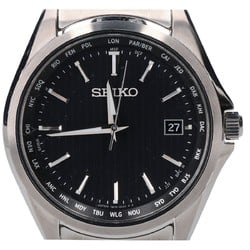 SEIKO SBTM291 7B75 Seiko Selection Solar Radio Wristwatch Silver Men's