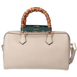 GUCCI 655663 Limited Edition Diana Boston Bag Handbag Beige Women's