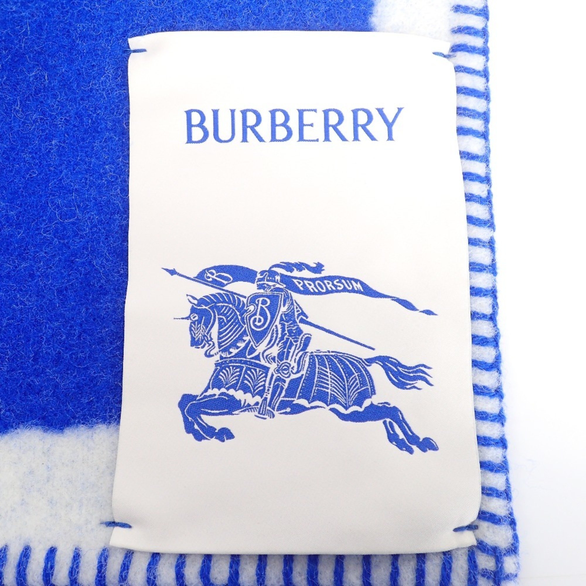 BURBERRY EKD Wool Blanket 200 x 135cm Night Women's