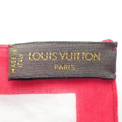 LOUIS VUITTON Louis Vuitton Takashi Murakami Monogram Cherry 100% Cotton Scarf White Women's