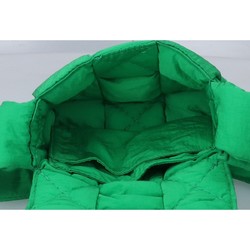 BOTTEGA VENETA Nylon Maxi Intrecciato Cassette Shoulder Bag Green Women's