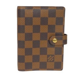 Louis Vuitton LOUIS VUITTON Planner Cover Agenda PM Brown 6-hole Checkered Pattern Damier Ebene R20700 Men's Women's