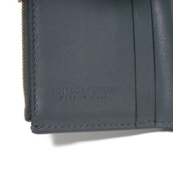 Bottega Veneta Cassette Trifold Zip Wallet Current Maxi Intrecciato Thunder 667127 VCQC 11233 Men's Women's Billfold