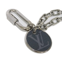 Louis Vuitton LOUIS VUITTON Key Holder Wallet Chain Medallion Ring Monogram Eclipse Noir M68862 Men's