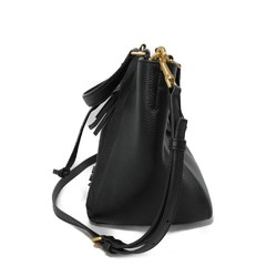 Tory Burch Handbag McGraw Dragonfly Drawstring Shoulder Bag Double T Black 88215 Women's