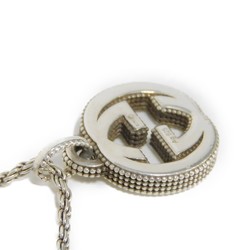 Gucci GUCCI Necklace Interlocking G Double Pendant Top Current Screw Chain GG Ag925 Silver 479219 J8400 8106 Women's