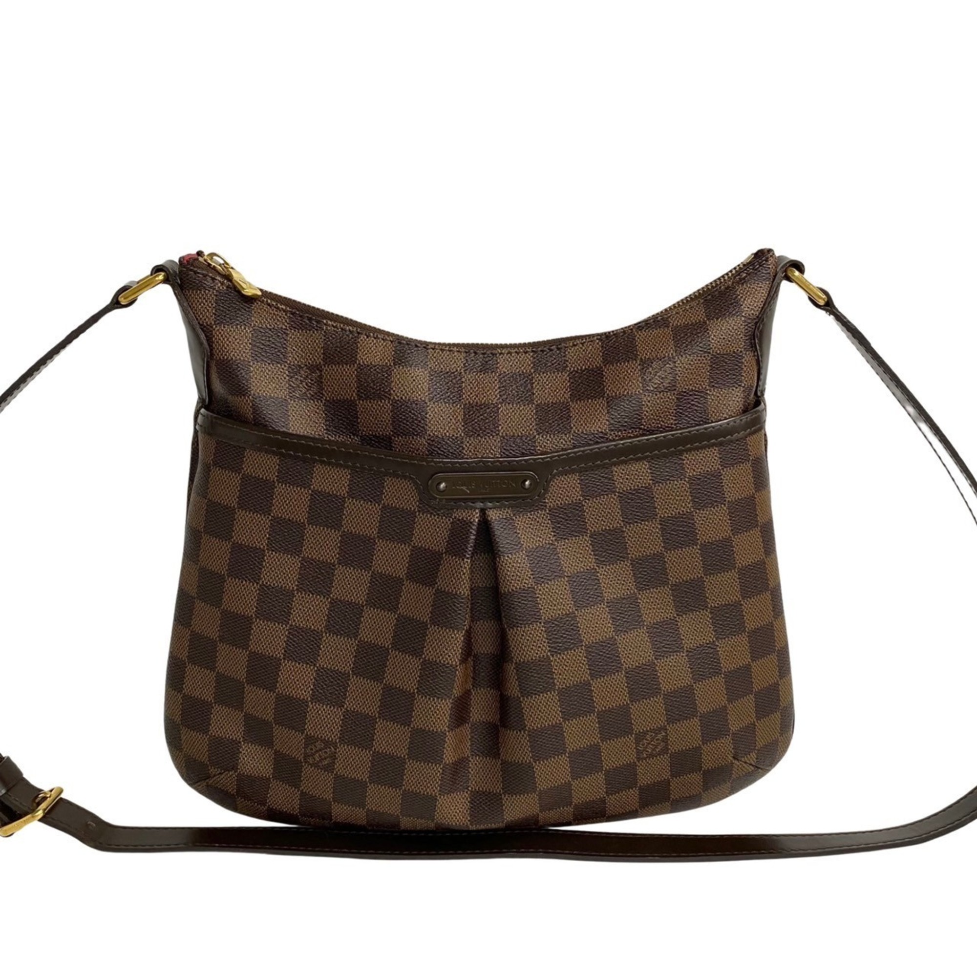 LOUIS VUITTON Bloomsbury PM Damier Leather Shoulder Bag Pochette Sacoche Brown 12113