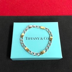 TIFFANY&Co. Tiffany Flat Chain Silver 925 Combi Color Bracelet Bangle Women's Men's 29970