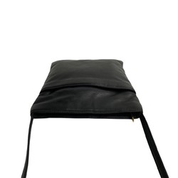 LOEWE Anagram Nappa Leather Shoulder Bag Pochette Sacoche Black 31264