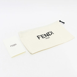 FENDI smartphone case iPhone 14 cover 23 black ribbon embossed leather